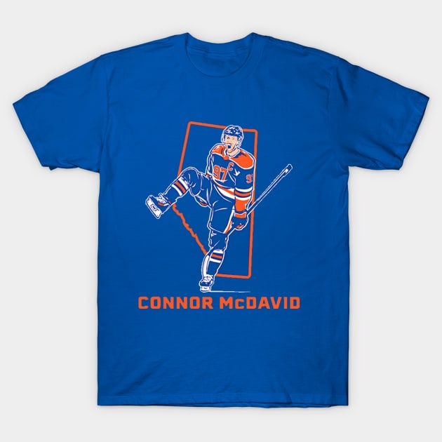 Connor McDavid Province Star T-Shirt by stevenmsparks